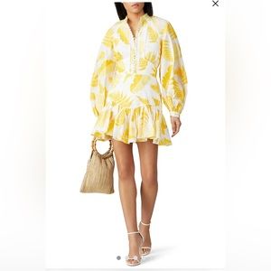 Acler Yellow and White Floral Dress